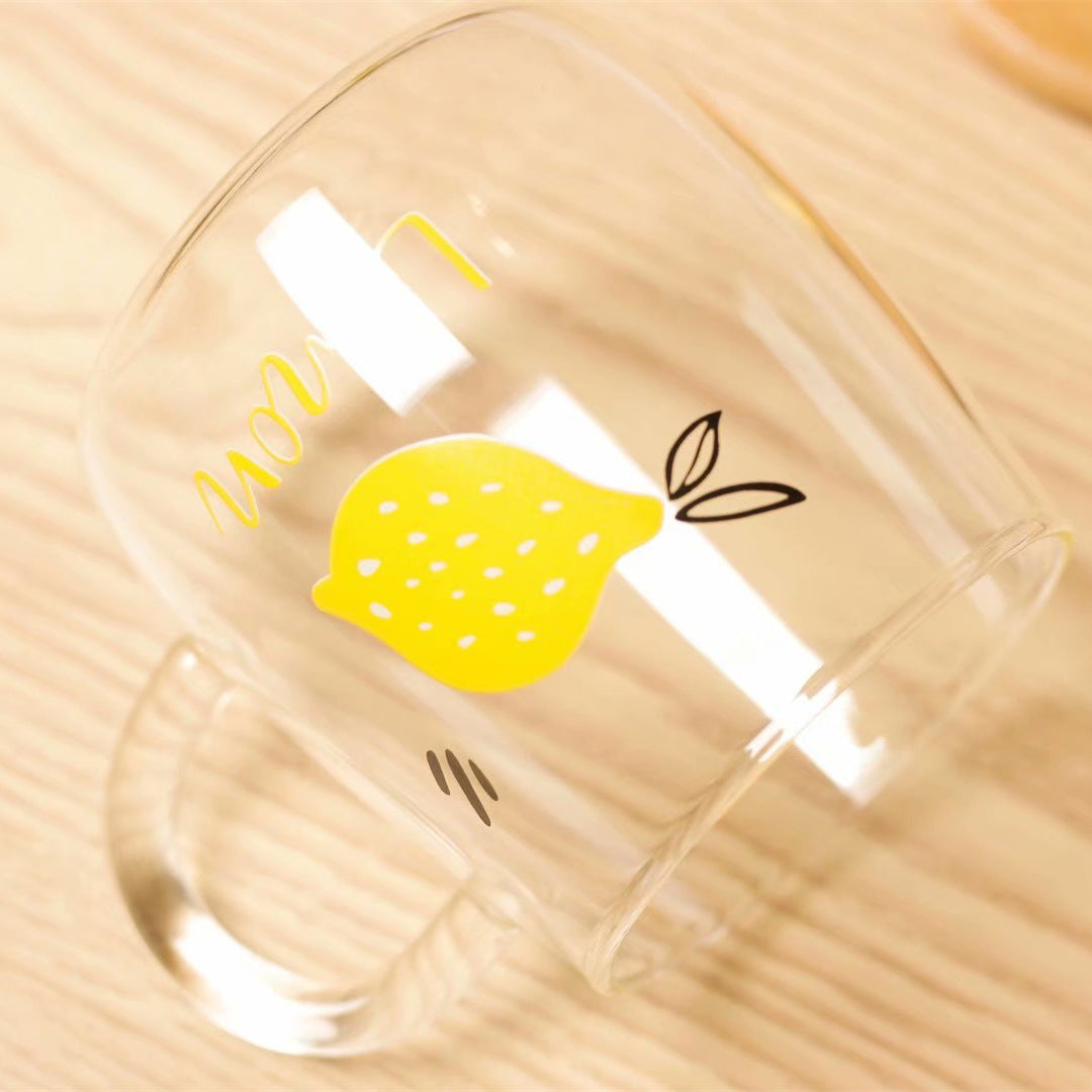 Heat-resistant glass cup