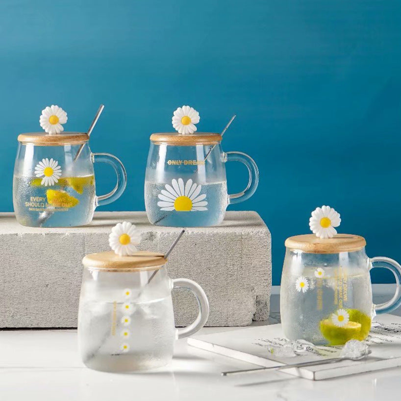Heat-resistant glass cup