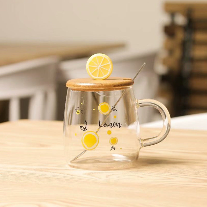 Heat-resistant glass cup