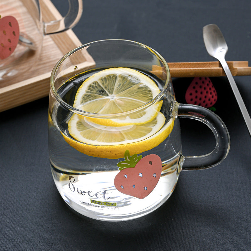 Heat-resistant glass cup