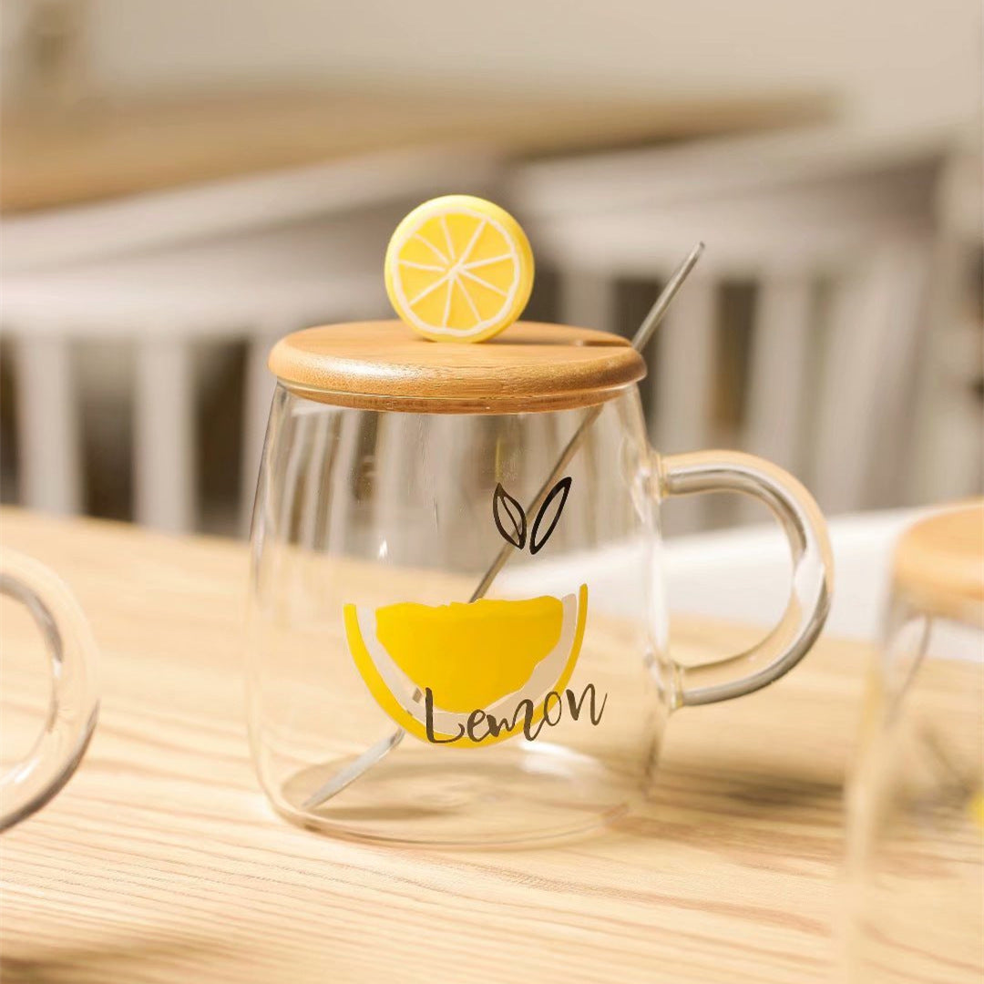 Heat-resistant glass cup
