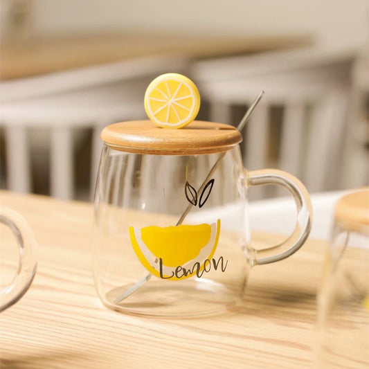 Heat-resistant glass cup