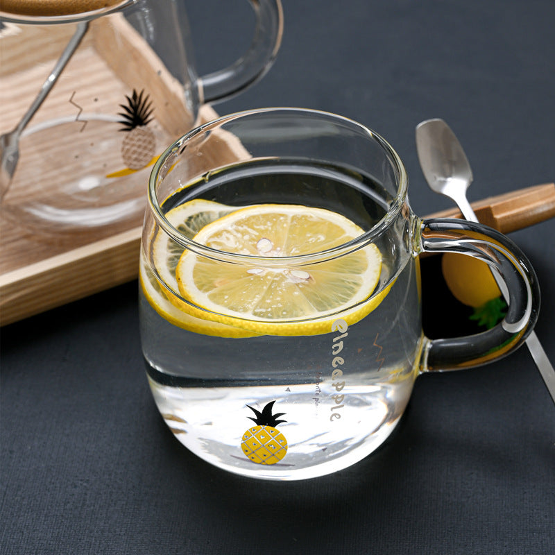 Heat-resistant glass cup