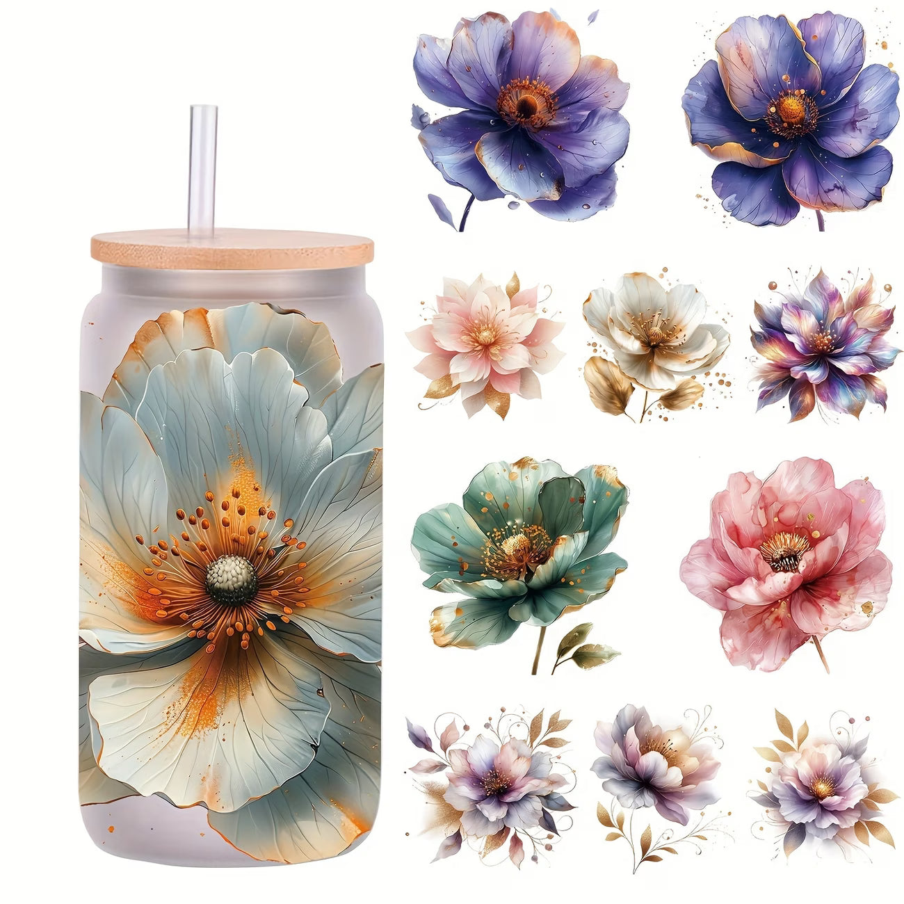 YOLELUX Tumbler Flowers - Exclusive Floral Collection