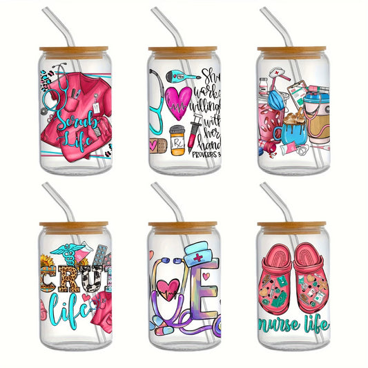 YOLELUX Nurse Tumbler 16oz - With Straw & Lid