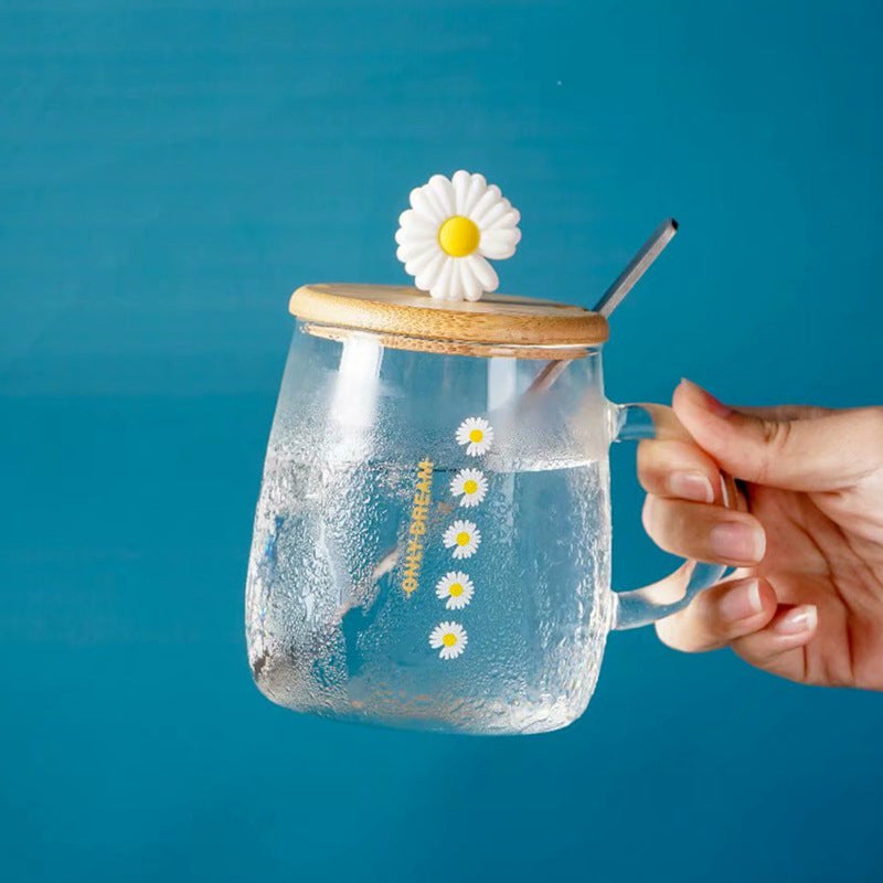 Heat-resistant glass cup