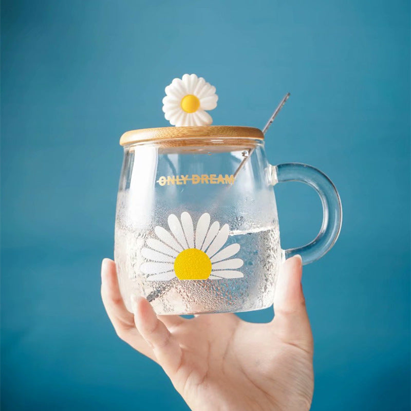 Heat-resistant glass cup