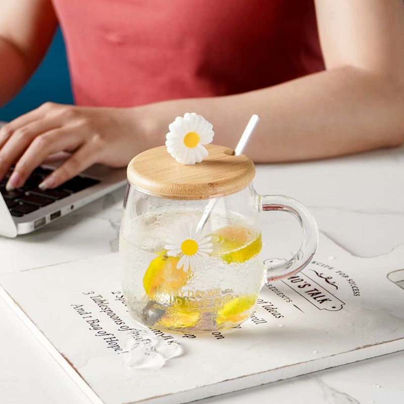 Heat-resistant glass cup