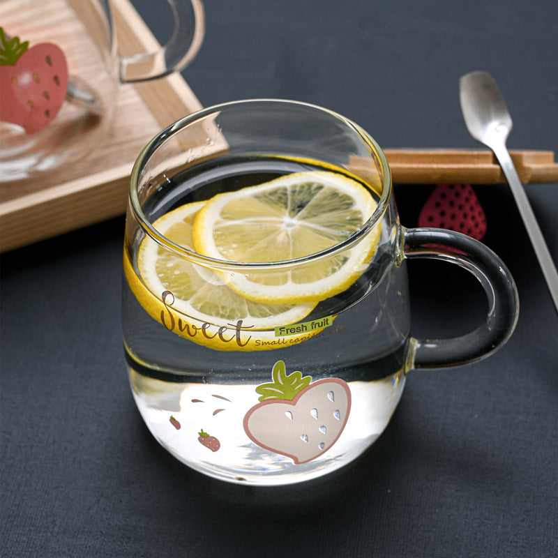 Heat-resistant glass cup