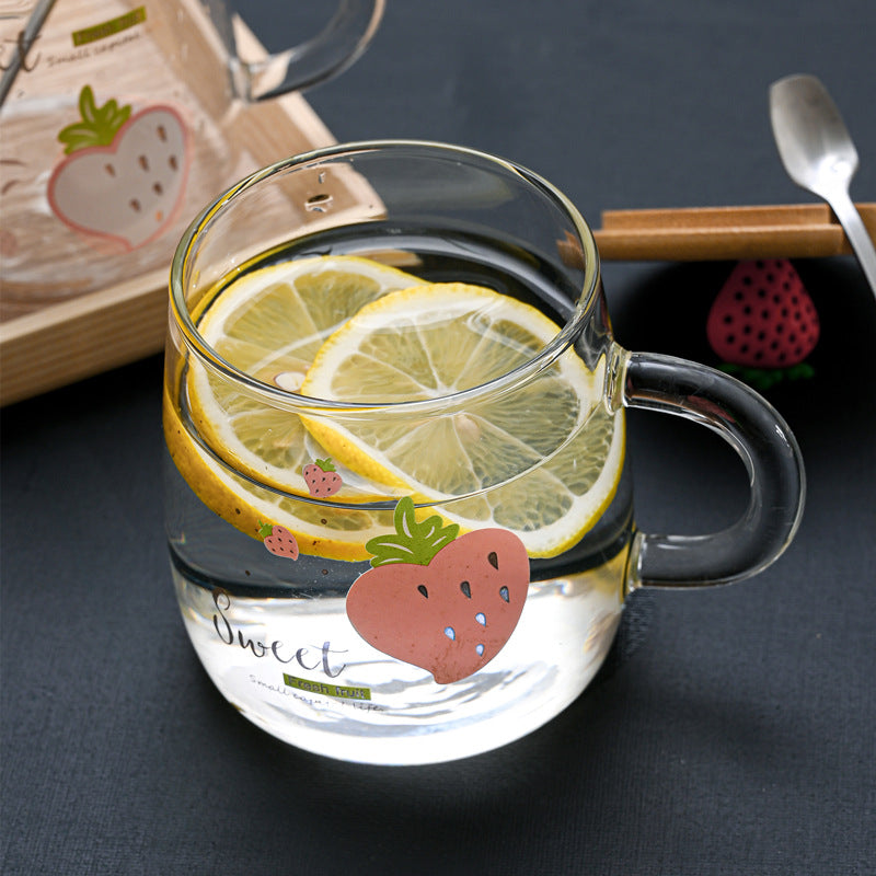 Heat-resistant glass cup