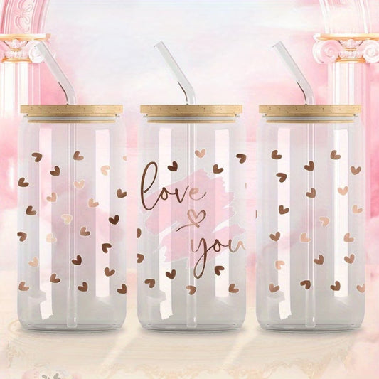YOLELUX Love Tumbler 16oz - Love Edition with Straw & Lid