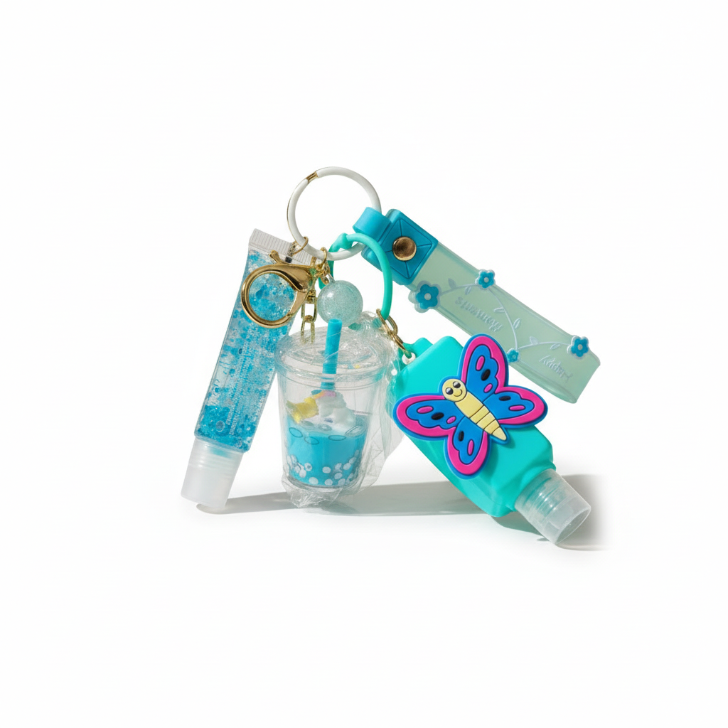 YOLELUX Keychain Gloss - Luxury Mirror Keychain with Lip Gloss