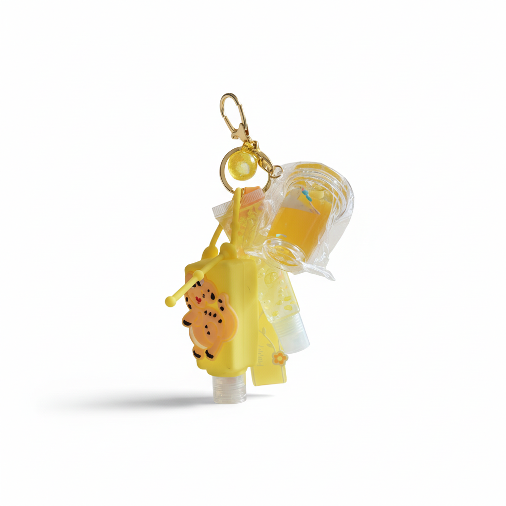 YOLELUX Keychain Gloss - Luxury Mirror Keychain with Lip Gloss