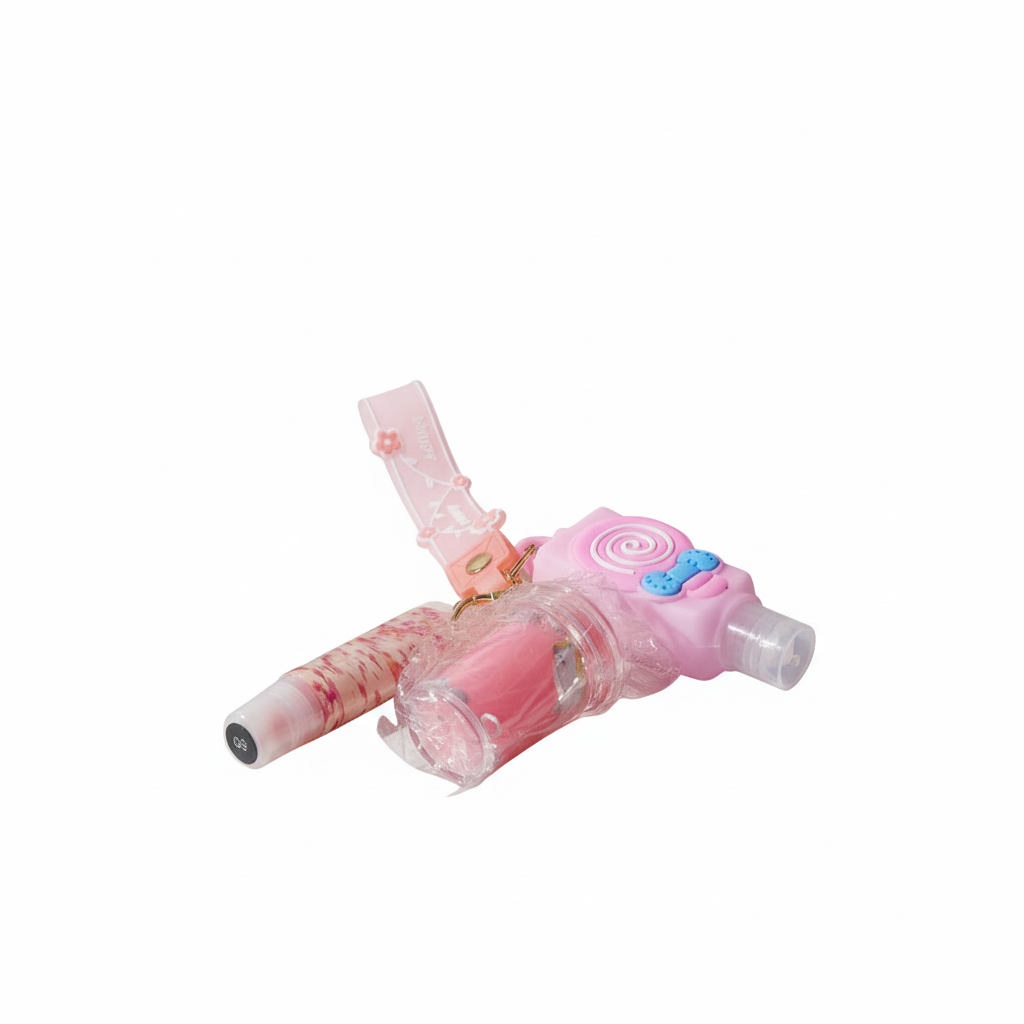 YOLELUX Keychain Gloss - Luxury Mirror Keychain with Lip Gloss